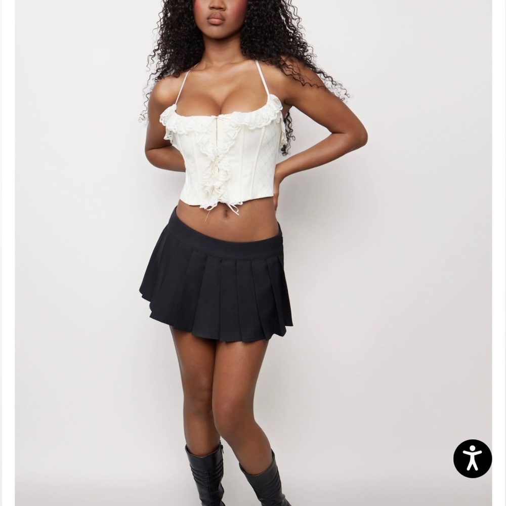 Danielle Guizio small pleated skirt